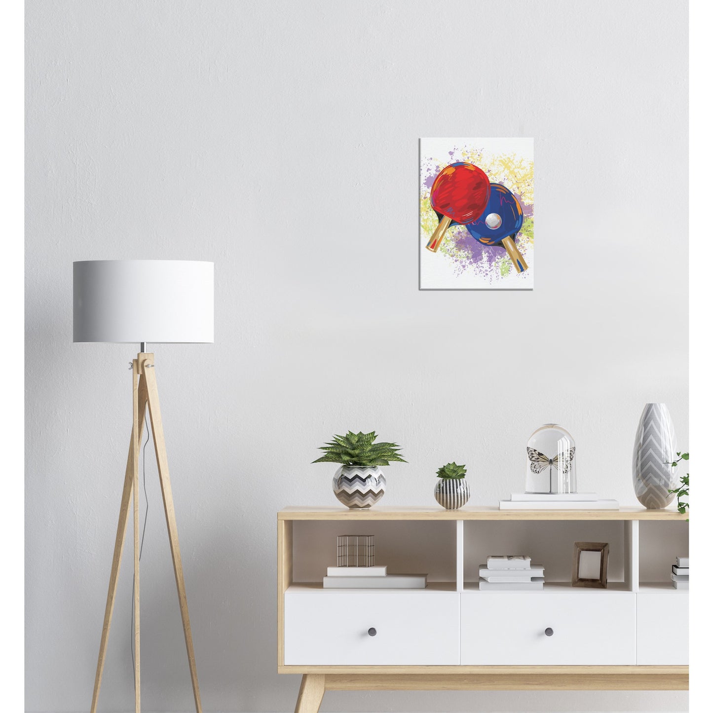 Color Splash Poster - Table tennis Wall art