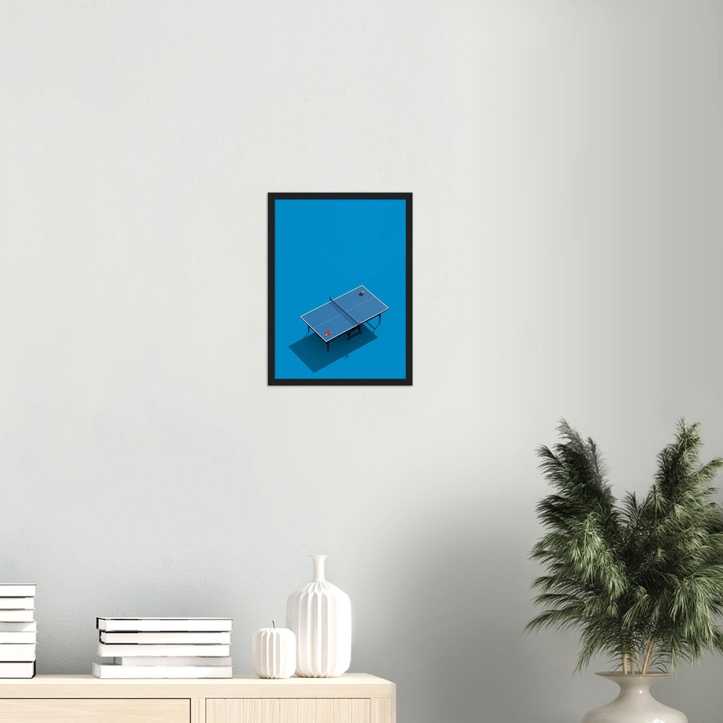 Minimalistic Art Poster - Table tennis Wall Art - Vertical