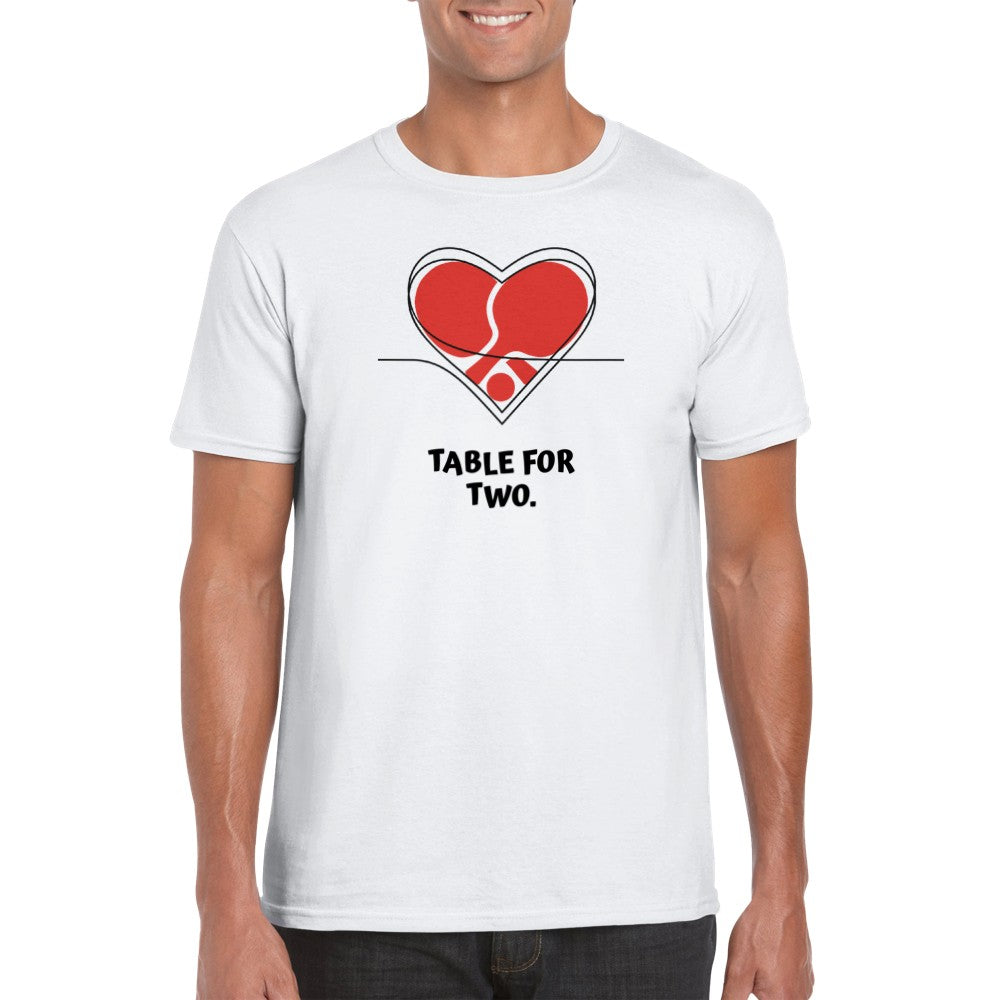 Valentine's day T-shirt - Table for two - Unisex