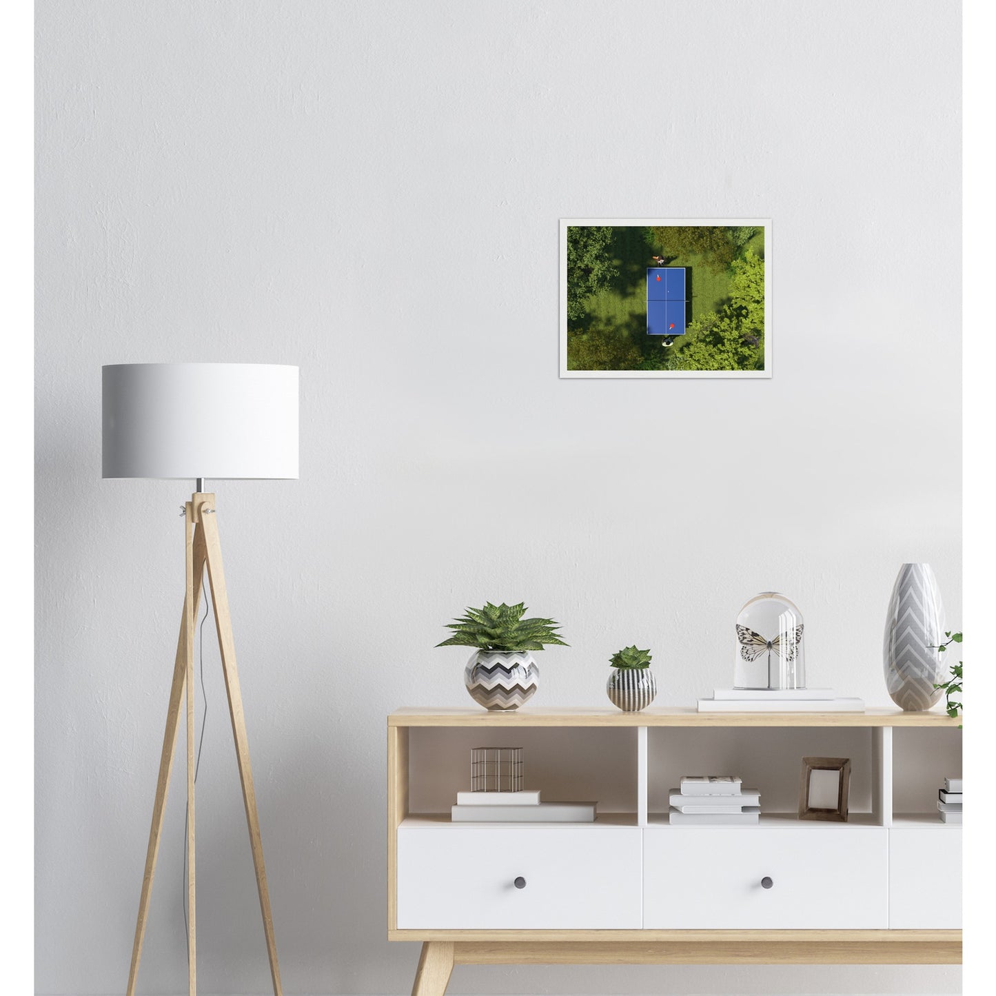 Table Tennis Poster with Nature