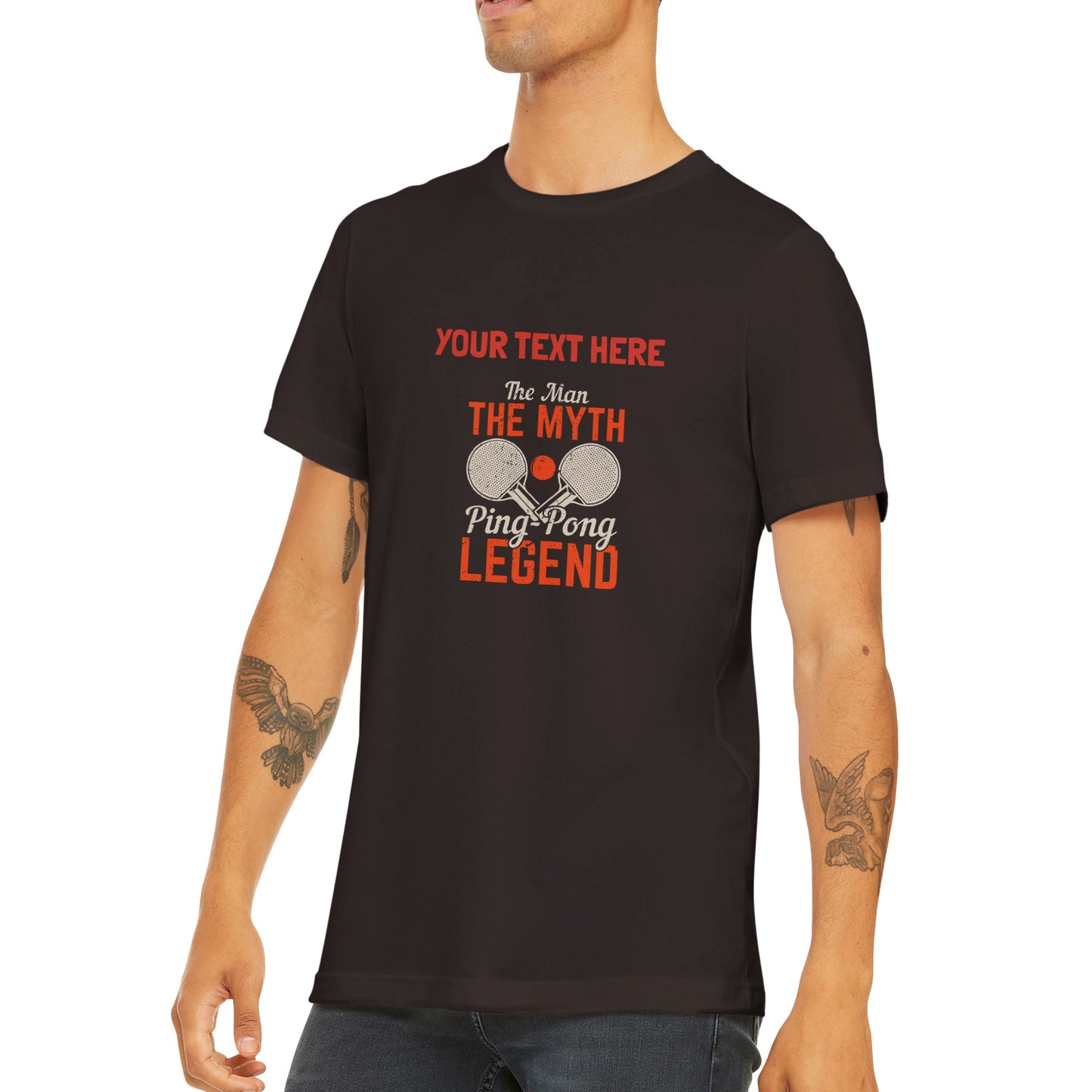 Funny, Personalizable T-Shirt - Table Tennis legend - Unisex