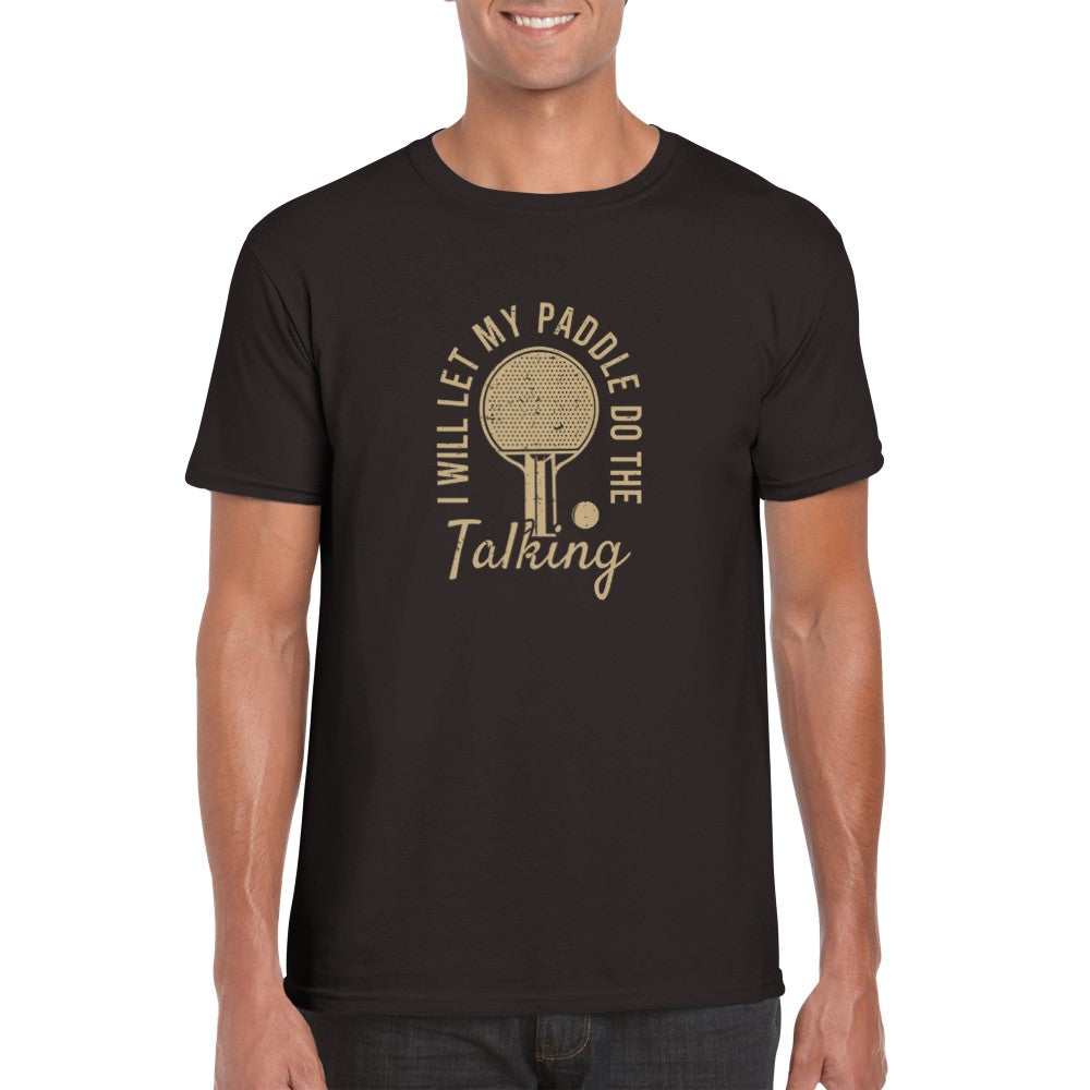 Funny T-Shirt with ping pong paddle - Unisex