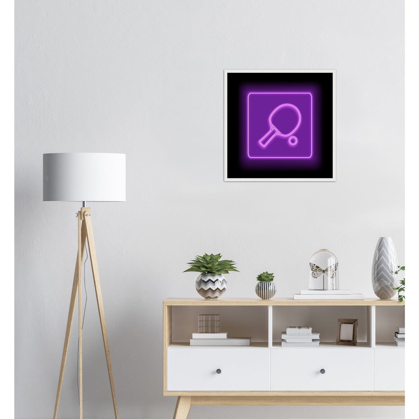 Neon Poster - Table Tennis