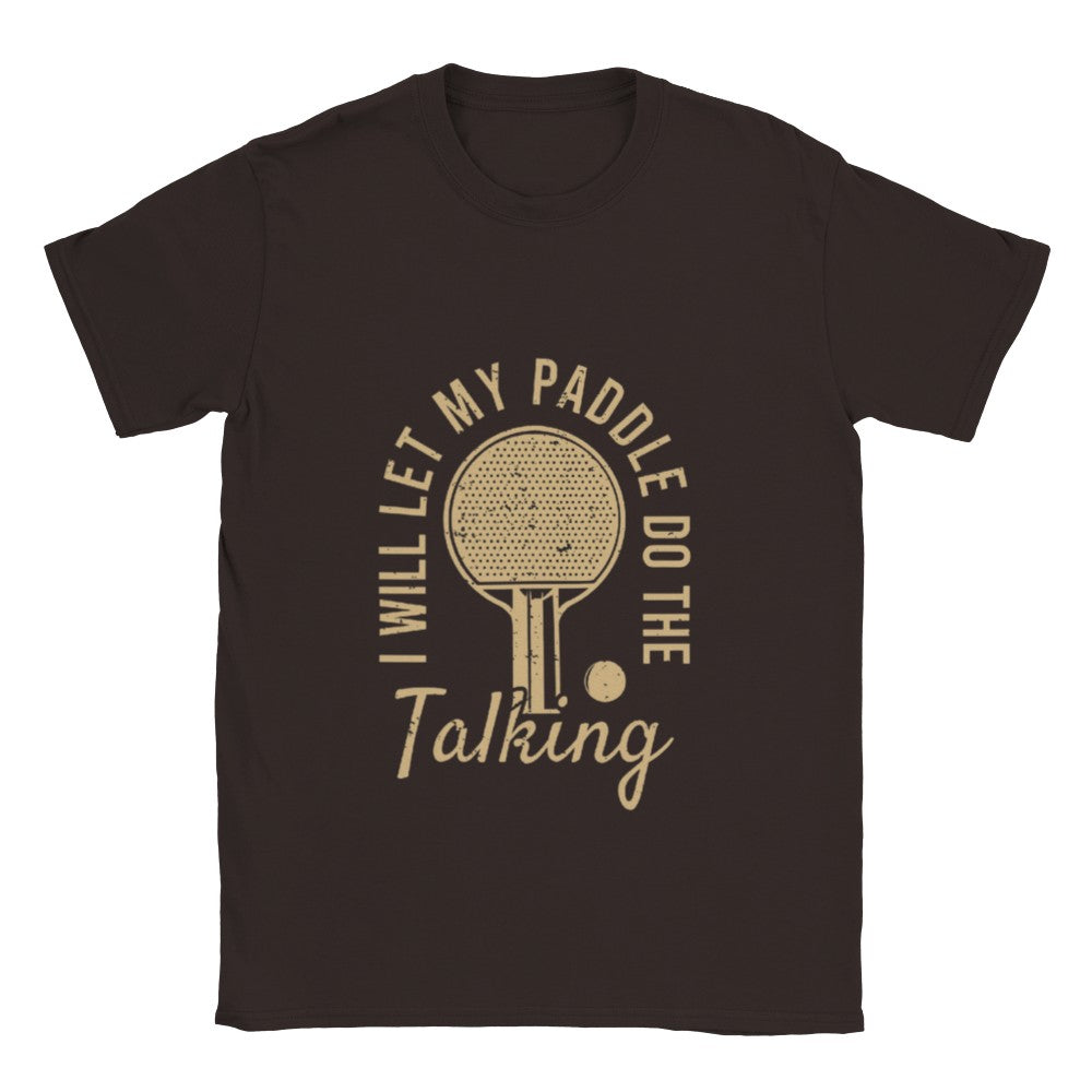 Funny T-Shirt with ping pong paddle - Unisex