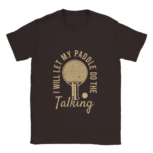 Funny T-Shirt with ping pong paddle - Unisex