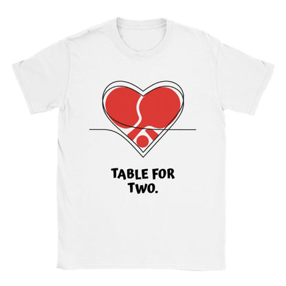 Valentine's day T-shirt - Table for two - Unisex