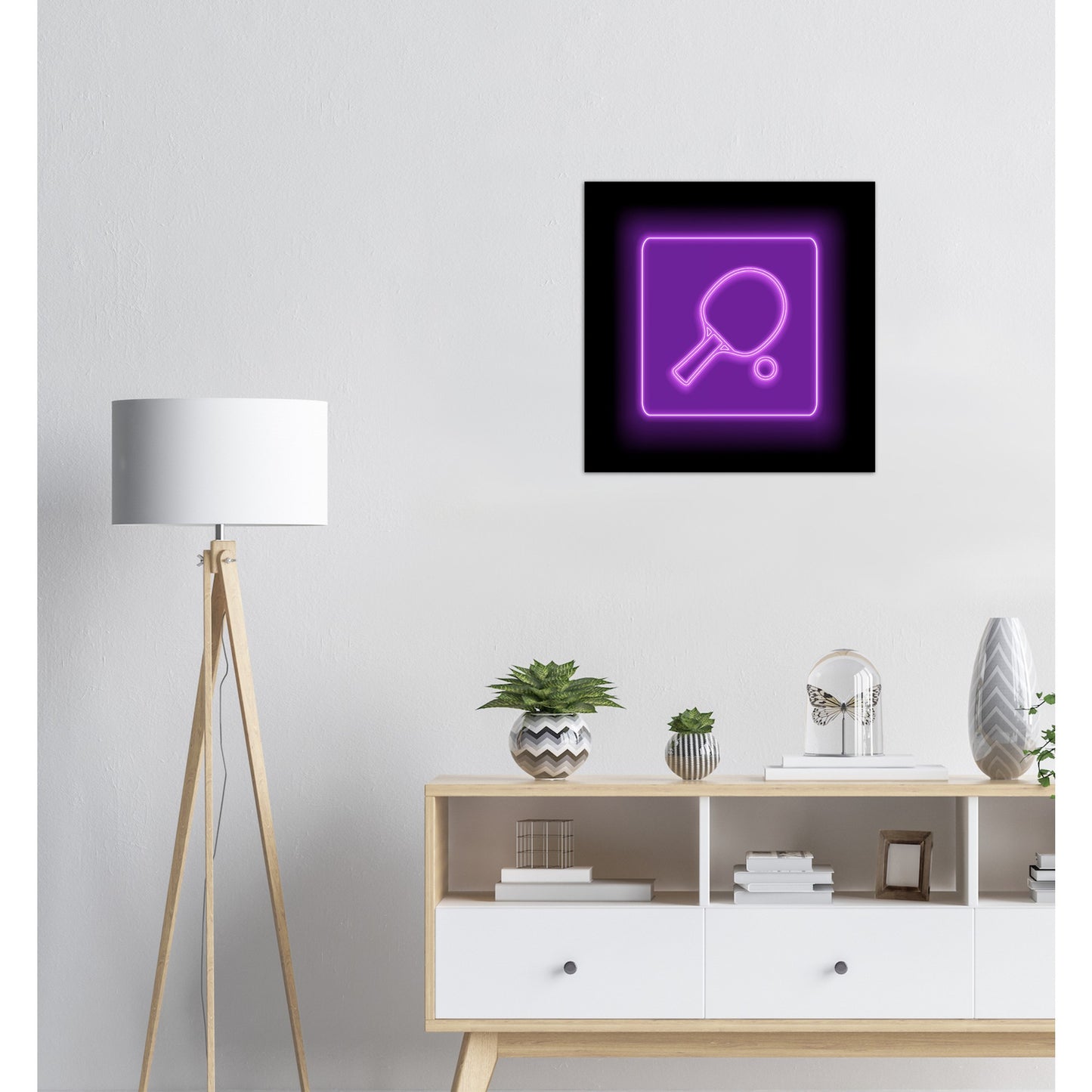 Neon Poster - Table Tennis