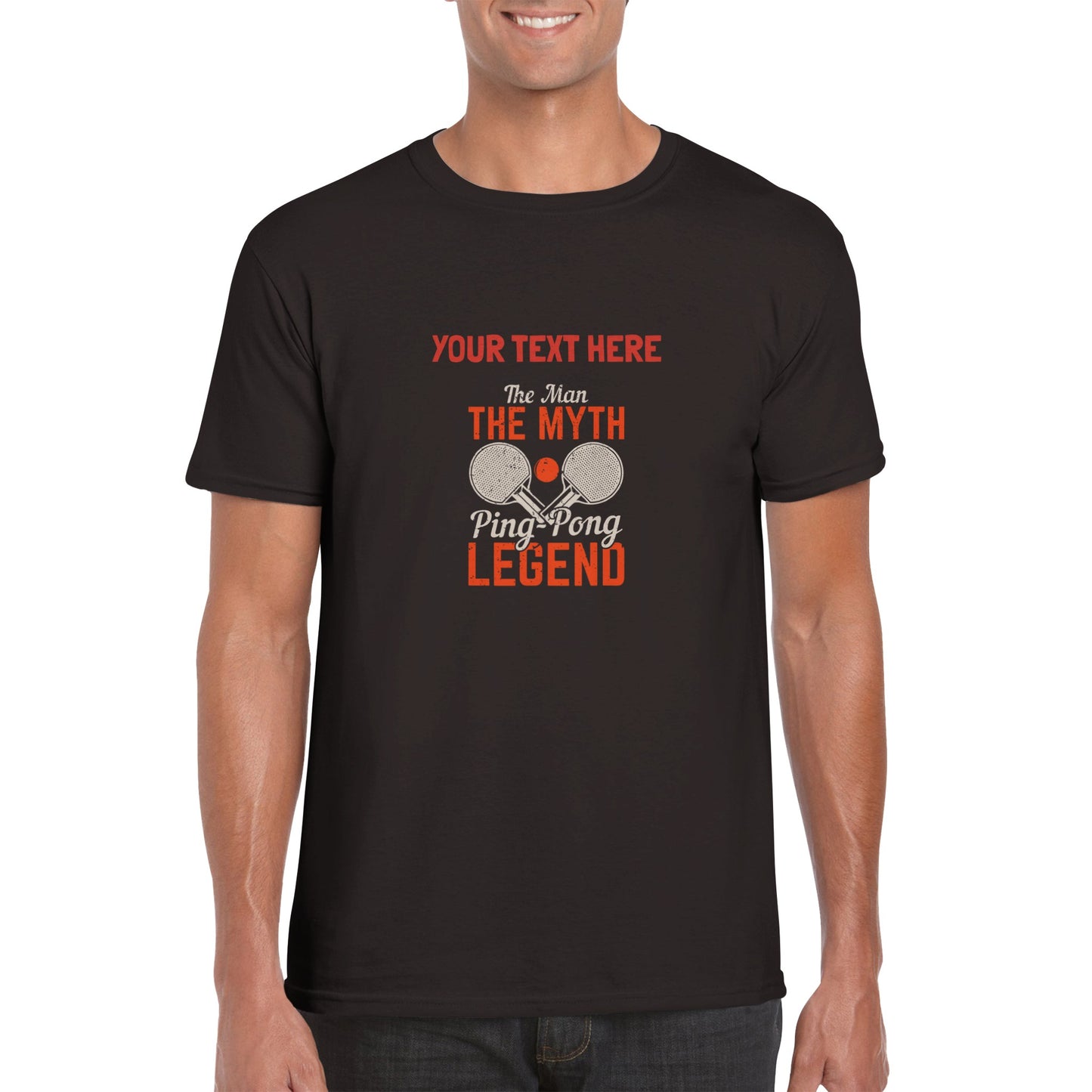 Funny, Personalizable T-Shirt - Table Tennis legend - Unisex