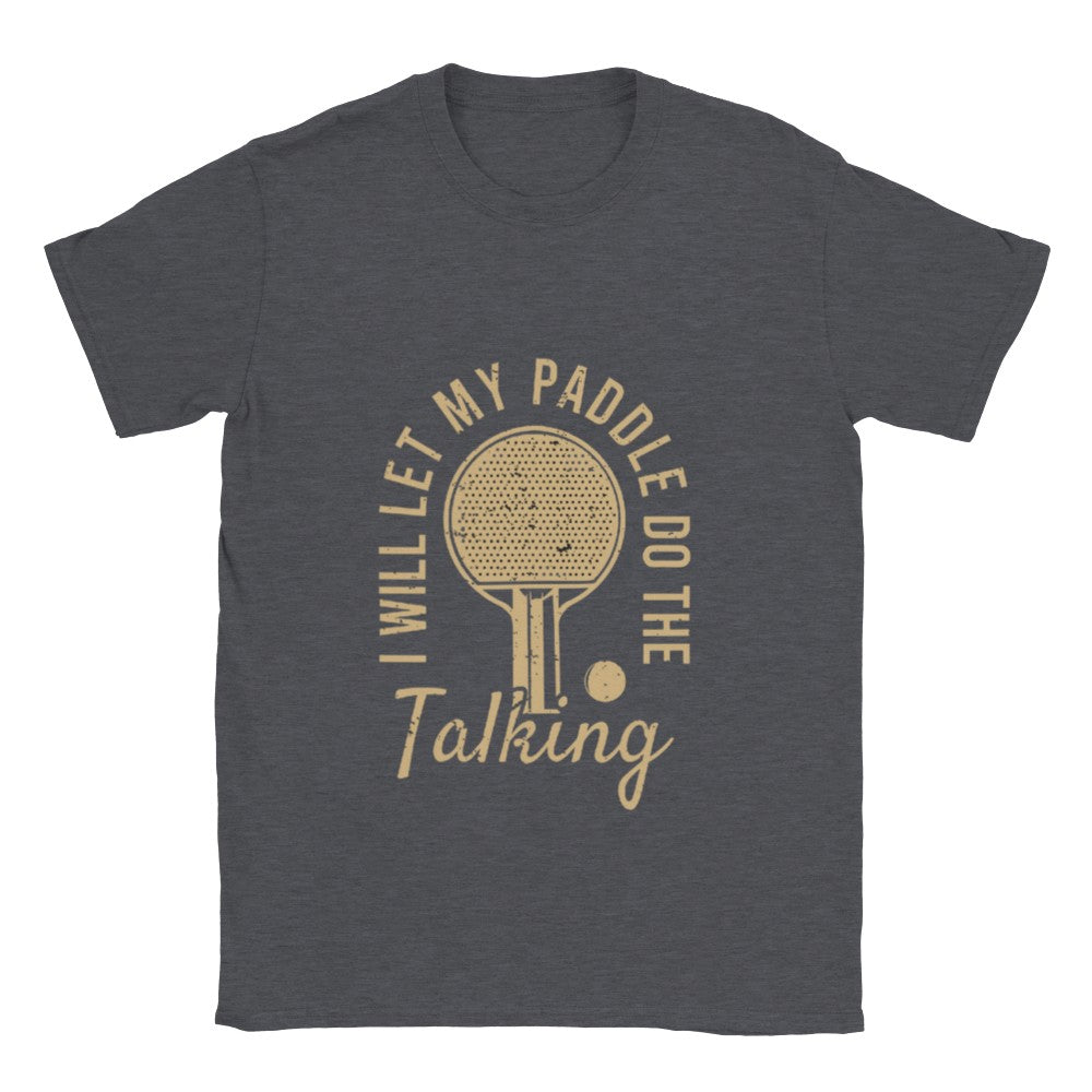 Funny T-Shirt with ping pong paddle - Unisex