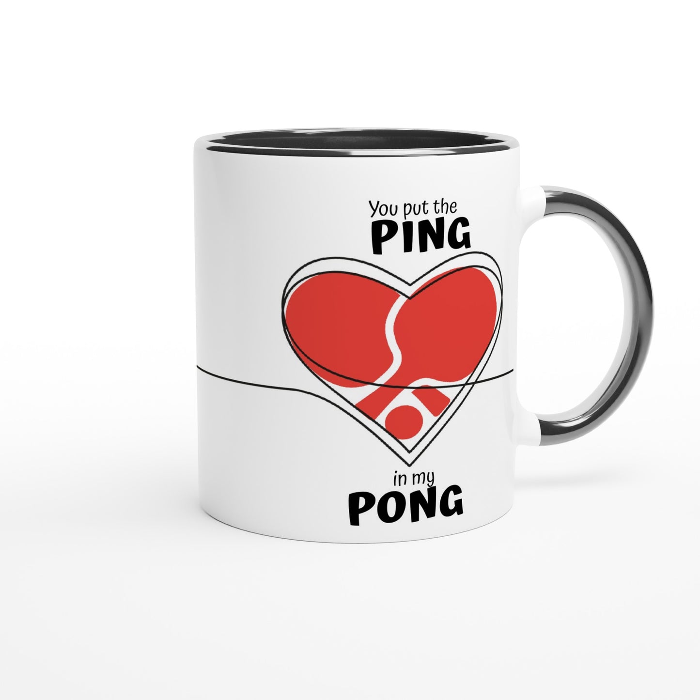 Valentine's mug - Ping pong gift - Table tennis mug