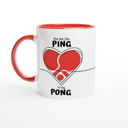 Valentine's mug - Ping pong gift - Table tennis mug