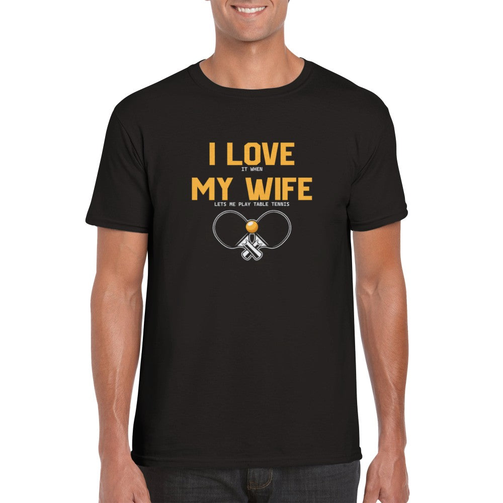 Funny T-Shirt - Table tennis wife - Unisex