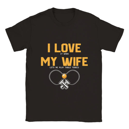 Funny T-Shirt - Table tennis wife - Unisex