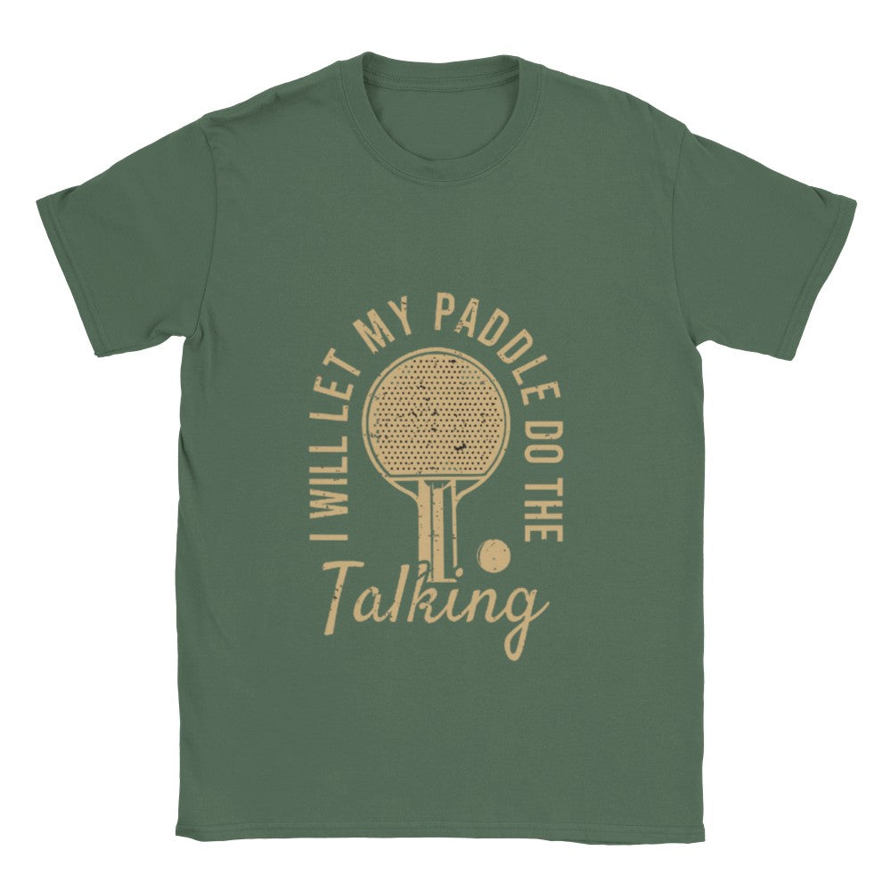 Funny T-Shirt with ping pong paddle - Unisex