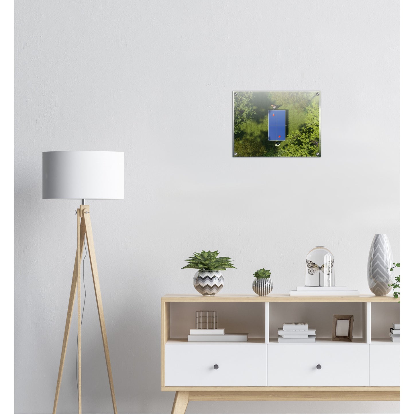 Table Tennis Poster with Nature